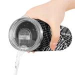 personalized brooklyn nets monogram burst black white skinny tumbler best selling 1.webp