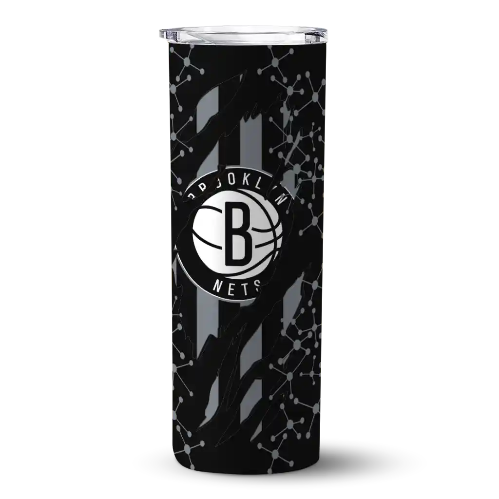 personalized brooklyn nets star pop black skinny tumbler best selling 1.webp personalized brooklyn nets star pop black skinny tumbler best selling 1.webp