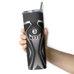 personalized brooklyn nets superman emblem black skinny tumbler best selling 1.webp