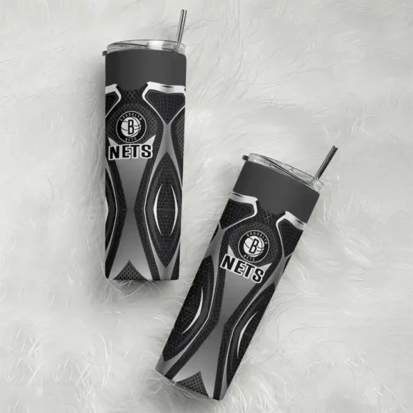 personalized brooklyn nets superman emblem black skinny tumbler top rated.webp