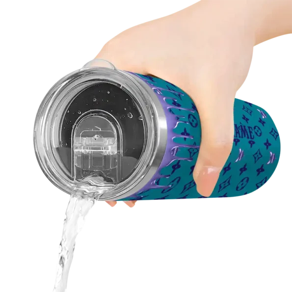 personalized charlotte hornets camo streak teal skinny tumbler latest model.webp