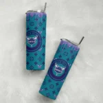 personalized charlotte hornets camo streak teal skinny tumbler best selling 1.webp