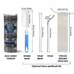personalized charlotte hornets chevron v teal gray skinny tumbler best selling 1.webp