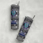 personalized charlotte hornets chevron v teal gray skinny tumbler best selling 1.webp