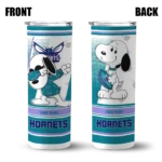 personalized charlotte hornets snoopy dog teal white skinny tumbler best selling 1.webp