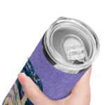 personalized charlotte hornets sparkle lips teal skinny tumbler best selling 1.webp