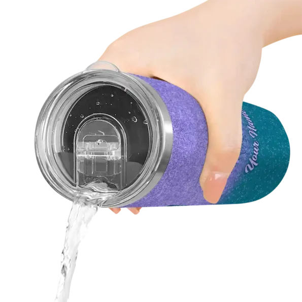 personalized charlotte hornets sparkle lips teal skinny tumbler latest model.webp