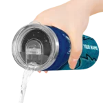 personalized charlotte hornets spiral burst print teal skinny tumbler best selling.webp