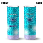 personalized charlotte hornets starburst tiles teal skinny tumbler best selling 1.webp