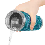 personalized charlotte hornets zipper leopard teal skinny tumbler best selling 1.webp