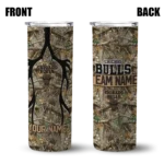 personalized chicago bulls antler flow camo skinny tumbler best selling 1.webp