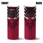 personalized chicago bulls chevron stripes red skinny tumbler best selling 1.webp