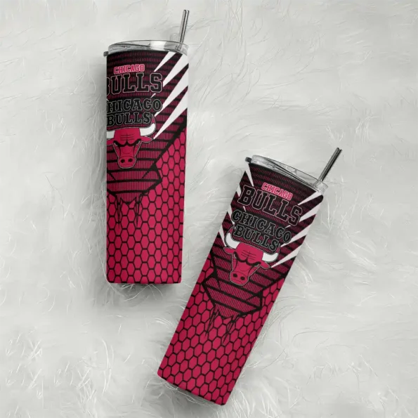 personalized chicago bulls chevron stripes red skinny tumbler top rated.webp