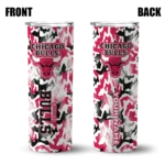 personalized chicago bulls claw marks red white skinny tumbler best selling 1.webp