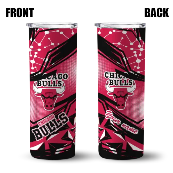 personalized chicago bulls helmet clash red skinny tumbler fashion forward.webp