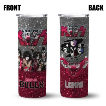 personalized chicago bulls kiss band black skinny tumbler fashion forward.webp