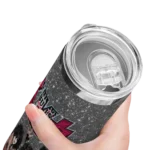 personalized chicago bulls kiss band black skinny tumbler best selling 1.webp