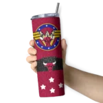 personalized chicago bulls star cluster red skinny tumbler best selling 1.webp
