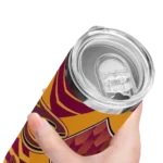 personalized cleveland cavaliers camo texture wine skinny tumbler best selling 1.webp