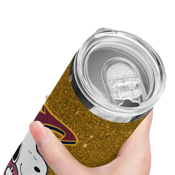 personalized cleveland cavaliers snoopy attitude wine skinny tumbler high quality.webp