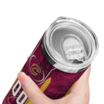 personalized cleveland cavaliers stacked diamond wine skinny tumbler best selling 1.webp