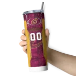 personalized cleveland cavaliers stacked diamond wine skinny tumbler best selling 1.webp