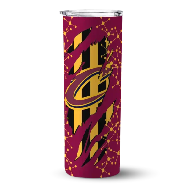 personalized cleveland cavaliers star pop wine black skinny tumbler best selling 1.webp