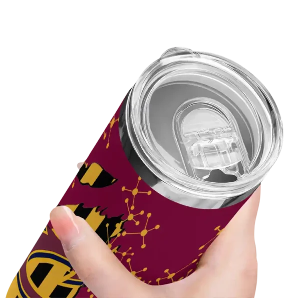 personalized cleveland cavaliers star pop wine black skinny tumbler high quality.webp
