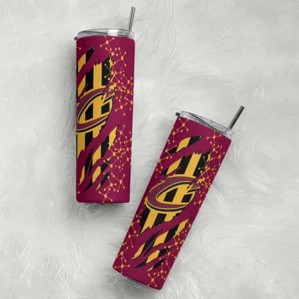 personalized cleveland cavaliers star pop wine black skinny tumbler top rated.webp