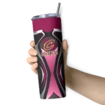 personalized cleveland cavaliers superman emblem wine black skinny tumbler best selling 1.webp