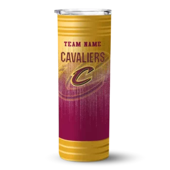 personalized cleveland cavaliers swirl texture wine skinny tumbler best selling 1.webp