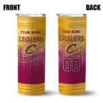 personalized cleveland cavaliers swirl texture wine skinny tumbler best selling 1.webp