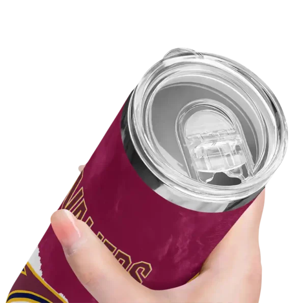 personalized cleveland cavaliers torn band wine white skinny tumbler high quality.webp