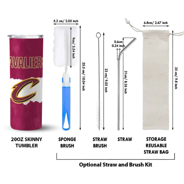 personalized cleveland cavaliers torn band wine white skinny tumbler new arrival.webp