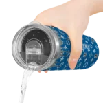 personalized dallas mavericks camo streak blue skinny tumbler best selling 1.webp
