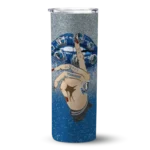personalized dallas mavericks sparkle lips blue skinny tumbler best selling 1.webp