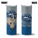 personalized dallas mavericks sparkle lips blue skinny tumbler best selling 1.webp
