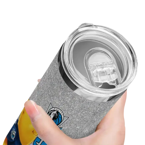 personalized dallas mavericks winnie the pooh blue gray skinny tumbler high quality.webp