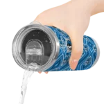 personalized dallas mavericks zipper leopard blue skinny tumbler best selling 1.webp