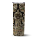 personalized denver nuggets antler flow camo skinny tumbler best selling 1.webp