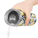 personalized denver nuggets claw marks blue white skinny tumbler best selling 1.webp
