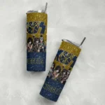 personalized denver nuggets kiss band yellow skinny tumbler best selling 1.webp