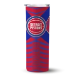 personalized detroit pistons camo texture red skinny tumbler best selling 1.webp