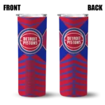 personalized detroit pistons camo texture red skinny tumbler best selling 1.webp