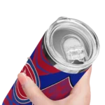 personalized detroit pistons camo texture red skinny tumbler best selling 1.webp