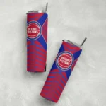 personalized detroit pistons camo texture red skinny tumbler best selling 1.webp