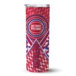 personalized detroit pistons monogram burst red white skinny tumbler best selling 1.webp