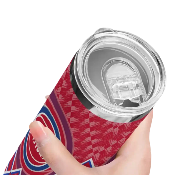 personalized detroit pistons monogram burst red white skinny tumbler high quality.webp