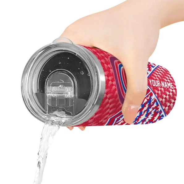 personalized detroit pistons monogram burst red white skinny tumbler latest model.webp