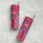 personalized detroit pistons monogram burst red white skinny tumbler best selling 1.webp